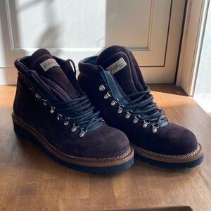 Montelliana 1965 Jack Men's Suede Lace Up Hiking Boots Brown Size EU 43US 9.5/10